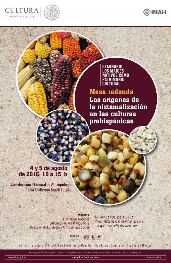 Cartel Mesa Redonda Nixtamalización