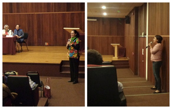 Fotografías de las autoras Edelmira Linares (izquierda) y Esmeralda Herrera (derecha).